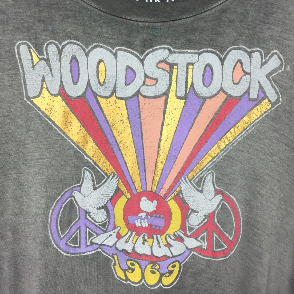 Woodstock Festival Peplum Graphic Tee - Picture 2 of 5